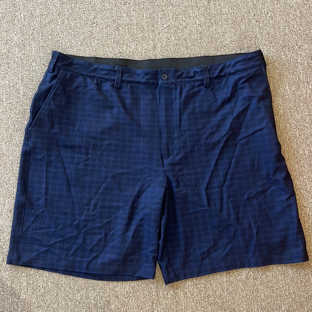 Reebok shorts blue black plaid